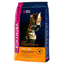 EUKANUBA Croquettes au poulet et foie Top Condition 1+ - Toutes races - 10kg - Pour chat adulte