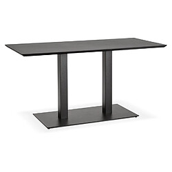 Alterego Table / bureau design 'ZUMBA' noir - 150x70 cm