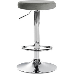 Avis Non Lot de 2 tabourets de bar Ponte velours chrome