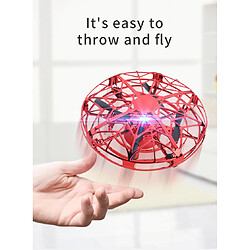 Acheter Universal Mini hélicoptère télécommandé OVNI détecteur manuel infrarouge télécommandé quadricoptère jouet à induction électrique pour enfants Mini drone(Rouge)