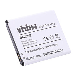 vhbw Li-Ion batterie 2600mAh (3.8V) pour téléphone portable mobil smartphone Samsung Galaxy S4 LTE+ Plus GT-i9506, S4 VE LTE GT-i9515 remplace B600 