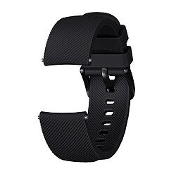 Wewoo Bracelet pour montre connectée Dragonne Crazy Horse Texture en Silicone Huami Amazfit Bip Lite Version 20mm Noir