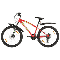 vidaXL Vélo de montagne 21 vitesses Roues de 26 pouces 42 cm rouge