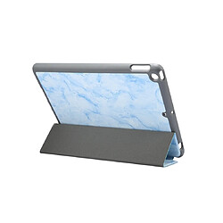 Acheter Wewoo Housse Étui Coque Etui à rabat horizontal en cuir avec motif pour marbre iPad de 10,2 poavec support à trois rabattables et fente stylo et fonction veille / réveil bleu