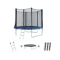 Habitat Et Jardin Trampoline Joycy - Ø 3,05 m - Avec Filet + échelle + couverture + kit d'ancrage