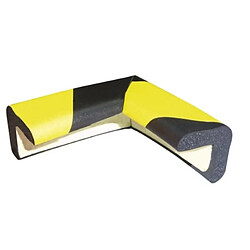 Viso Protection de coin en mousse, coloris jaune/noir, longueur 7 cm, largeur 7 cm.