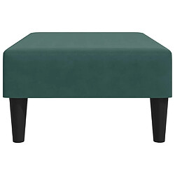 Acheter vidaXL Repose-pied vert foncé 77x55x31 cm velours