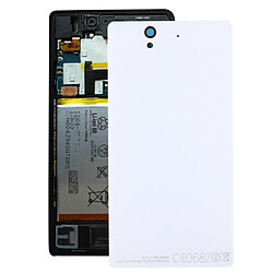 Wewoo Coque arrière blanc pour Sony Xperia Z / L36h Couverture arrière de batterie de rechange en aluminium 