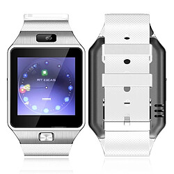 Wewoo Montre conectée blanc 2G Smartwatch Téléphone, Anti perte / Podomètre / Moniteur de Sommeil, MTK6260A 533 MHz, Bluetooth / Caméra