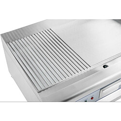 Acheter Helloshop26 Plancha électrique nervurée 75 cm 2 x 3200 watts acier inox professionnel 3614043/2