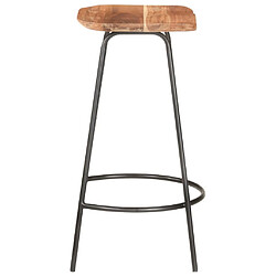 Avis vidaXL Tabourets de bar lot de 2 bois d'acacia solide