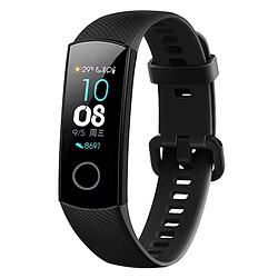 Wewoo Bracelet pour montre connectée Dragonne en silicone de couleur solide Huawei Honor Band 4 Noir