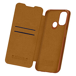 Housse OnePlus Nord N100 Étui Folio Porte-carte Cuir Qin Nillkin marron