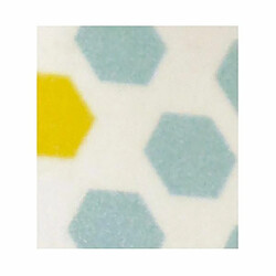 Graines Creatives 2 masking tapes avec motifs bleus et jaunes 10 m x 15 mm 