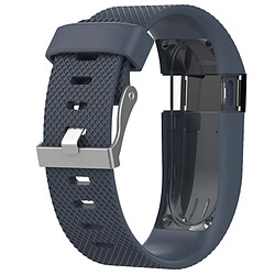 Wewoo Bracelet pour montre connectée Dragonne ajustable de couleur unie FITBIT Charge / HR bleu marine 