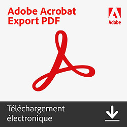 Adobe Systems Adobe Acrobat Export PDF - Abonnement 1 an - 1 utilisateur - A télécharger