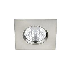 Lumière Downlight Encastrable Carré Moderne Nickel Mat 3000K IP65