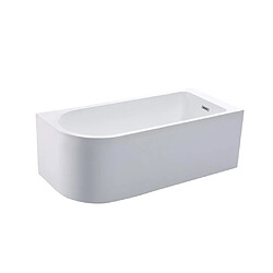 Avis Vente-Unique Baignoire d'angle - 201L - 150 x 75 x 58 cm - Blanche - Angle droit - ANIKA