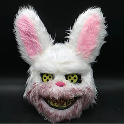 Avis Universal Jeu de rôle masque épineux masque diabolique lapin sanglant pour Halloween - masque Hall.(blanche)