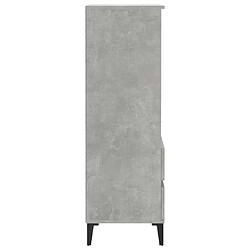 Maison Chic Buffet,Meuble de Rangement,commode pour salon,Cuisine Gris béton 40x36x110 cm Bois d'ingénierie -MN94471 pas cher