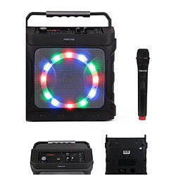 Avis ENCEINTE SONO PORTABLE PRO PARTY KARAOKE BLUETOOTH LED RGB 20W USB SD RADIO FM + TELECOMMANDE + MICRO SANS FIL