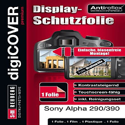 DigiCover N2599 Protection d'écran Premium pour Sony Alpha 290/390