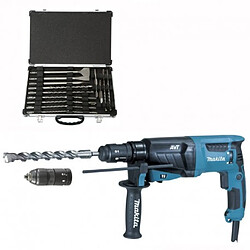 Marteau perforateur-burineur MAKITA HR2631FT12 pour SDS-PLUS + Coffret D-42444