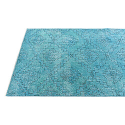 Avis Vidal Tapis de laine 272x114 turquoise Ultra Vintage