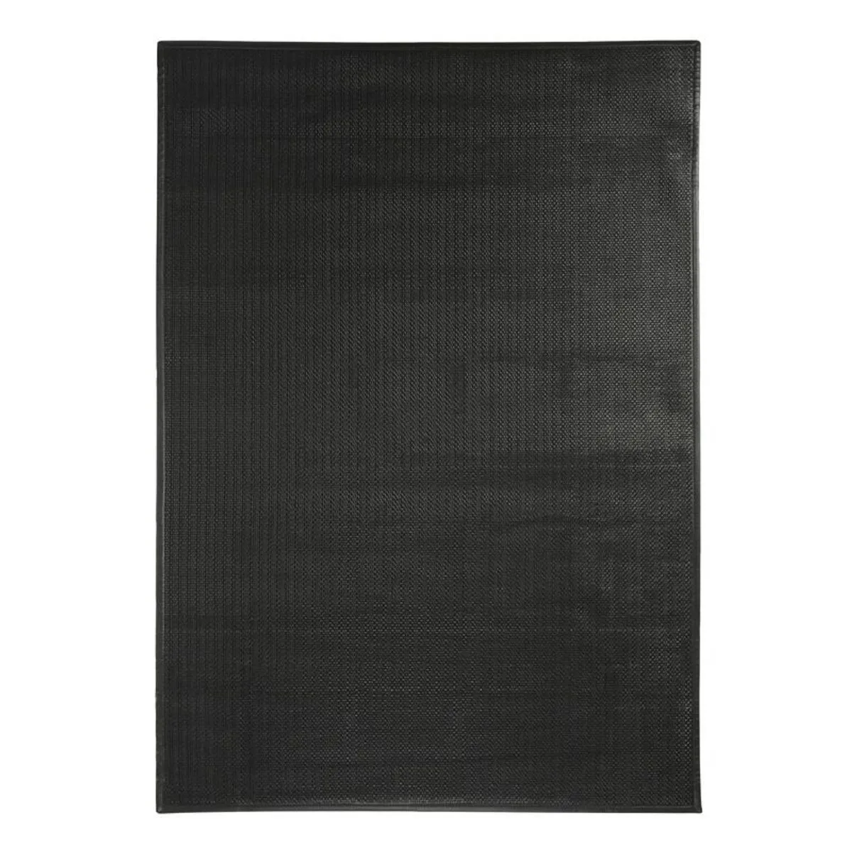 Thedecofactory SKIN - Tapis en cuir noir 140x200