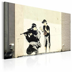 Paris Prix Tableau Imprimé Sniper & Child - Banksy 40 x 60 cm