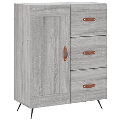 vidaXL Buffet sonoma gris 69,5x34x90 cm bois d'ingénierie