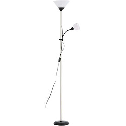 Venture Home Lampadaire 2 abat-jour en acier Bagasi Beige.