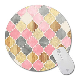 Wewoo Tapis de souris de rond avec motif diamanttaille 20 × 20 cm sans verrou impression n ° 3