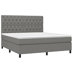 Avis Sommier à lattes,Cadre à lattes de lit et matelas et LED pour Adulte Gris foncé 160x200 cm -MN67051