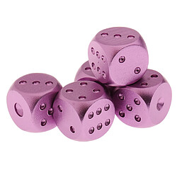 Avis dés en métal d'alliage d'aluminium rond avec des points pour d u0026 d rpg mtg violet