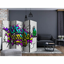 Paris Prix Paravent 5 Volets City Jungle Graffiti 172x225cm