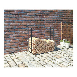 Avis Habitat Et Jardin Abri bûches acier Washington - 0.29 m²- 120 x 24 x 120 cm - Gris