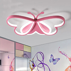 Acheter Universal Plafonnier 50cm 36W Nordic chambre d'enfant lampe de chambre à LED plafonnier infini lumière rose dessin animé papillon chambre à coucher lumière AC85-265V plafonnier