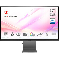 MSI Modern MD271UL computer monitor MSI Modern MD271UL écran plat de PC 68,6 cm (27") 3840 x 2160 pixels 4K Ultra HD Gris