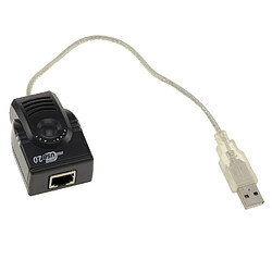 Kalea-Informatique Cordon USB LAN : Adaptateur USB2.0 vers RJ45 LAN Ethernet 10/100 Mbps - CHIPSET MOSCHIP