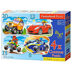 Castorland 4 in 1 Puzzle Ride for Fun 55 Pieces