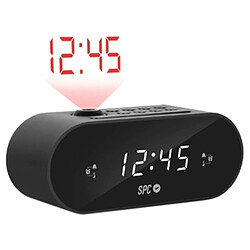 Radio réveil avec projecteur LCD SPC 4586N Noir 