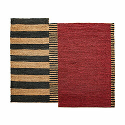 Tapis Thai Natura Wind Noir Rouge Naturel 200 x 250 cm