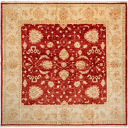 Vidal Tapis de laine 199x203 rouge Kaizar