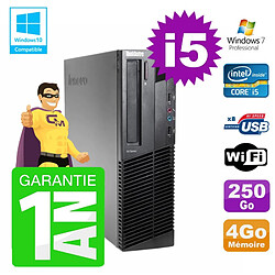 PC Lenovo M91p SFF Intel I5-2400 4Go Disque 250Go Graveur Wifi W7 · Occasion 