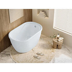 Vente-Unique Baignoire sabot - 165 L - 120 x 75 x 65 cm - Blanche - PICCOLA