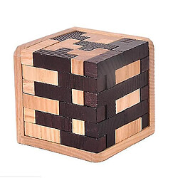 Universal Défi classique 3d iq puzzle en bois c cerveau tetris carrelage match puzzle pour adulte 