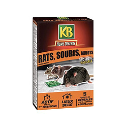 KB Sachet de céréales anti-rats, souris et mulots - 150 g 