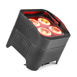 BeamZ BBP94 Uplight PAR Jeu de lumière 4x10W LED UV RVBAB 48W batterie - noir BeamZ