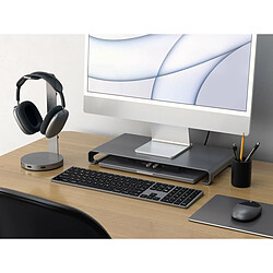 Avis Satechi USB-C Monitor Stand Hub XL monitor level Space Gray